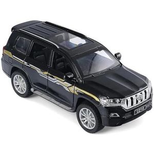 1:32 Voor TOYOTA LAND CRUISER PRADO Legering Metalen Model Auto Speelgoed Met Pull Back Limited Collecties Decoraties Verzamelbare speelgoedauto's(Zwart)