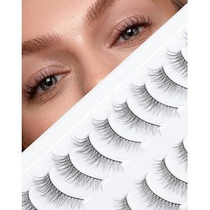 Wimpers Mink Valse Wimpers Natuurlijke Wispy Wimpers Zachte Faux Mink Wimpers Dramatische Wimpers Pluizige Valse Wimpers 16MM A04