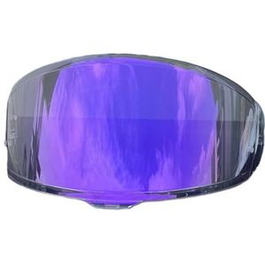 Motorhelm vizier lens, Helmvizier, Z8-schild for SHOEI RF1400 NXR2 CWR-F2 Ca-SCO Moto Shield Zonnebrandcrème Windscherm Motorhelmvizier (vizierbasis)(Revo Clear Purple-day and Night)