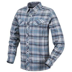 Helikon-Tex Heren Defender Mk2 Pilgrim Overhemden Lange Mouw Blue Plaid maat S