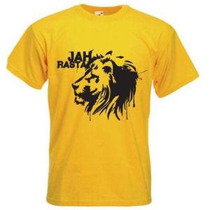 Jah Rasta Heren T-shirt, Geel, M