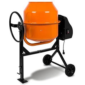 EBERTH - Elektrische Betonmixer - 140 Liter - Staal - 550 W Motor - Professionele Cementmixer