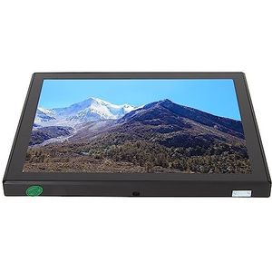 LED-touchscreenmonitor, HD Multimedia-interface LED-monitor 4:3 16:9 Beeldverhouding 8 Inch voor Beveiliging (EU-stekker)