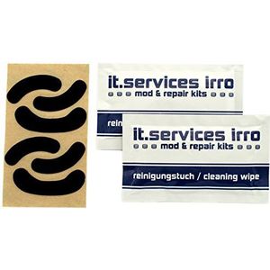 IT-Services Irro 2 x sets Glides/muisglijders geschikt voor SteelSeries XAI/Sensei/RAW/MLG/Guild Wars 2, incl. 2 reinigingspads