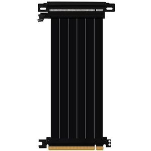 Allowish Full Speed 3.0 PCIE X16 Riser Kabel Videokaart Verlengkabel GPU PCI-E flexibele afgeschermde extender (50 cm, één omgekeerde zwart)