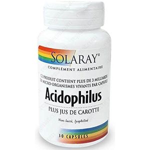 Acidophilus plus jus de carotte (non lacté) - 30 caps. Vég. VEGAN