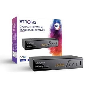 STRONG - Decoder TNT UHD 4K - DVB-T2 - USB TV-ontvanger - Dolby Digital Plus - HDMI - Scart
