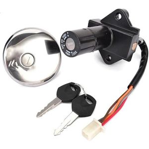 Voor Suzuki GN250 1985 1986 1987 1988 1989 1990 1991 1992 1993 1994 1995-2001 Brandstoftankdop Contactslot Stoelvergrendeling Motorfiets Contactslot