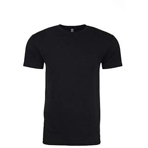 Next Level Volwassenen Unisex CVC T-shirt met ronde hals (M) (zwart), Zwart