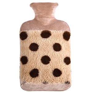 DieffematicRSD Warmwaterkruik Double-insert Water Hot Water Bag Hand Warmer Rubber Water Hot Water Bag (Color : Brown)