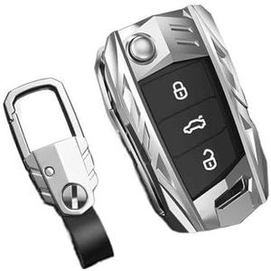 Autosleutel beschermhoes Voor Golf 7 Voor Gti Mk7 R Voor Touran Voor Octavia 3 Superb Metalen Cover Sleutel Schelpen Voor Karoq Voor Kodiaq Voor Seat Voor Leon Mk3 Sleutel Shell(5)
