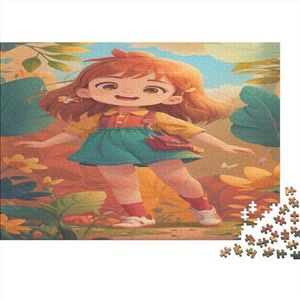 Houten legpuzzel voor meisjes voor volwassenen en tieners, educatief en decoratief karakterpuzzelspel voor thuis, geometrie, logica, IQ, spelkeuze, 500 stuks (52 x 38 cm)