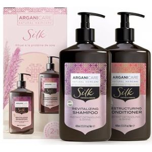 Arganicare Set Duo shampoo en conditioner conditioner met zijdeproteïne