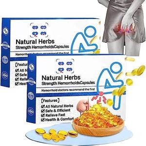 Natural Herbal Strength Hemorrhoid Capsules, Rapid Hemorrhoid Treatment, Natural Hemorrhoid Relief Capsules, Hemorrhoid Treatment (2 pieces)