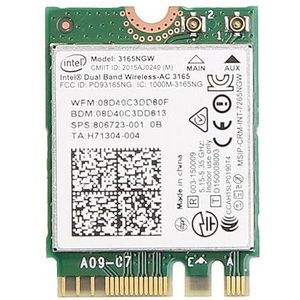 HighZer0 Electronics Wireless-AC 3165 Legacy Wi-Fi Adapter | 433Mbps WiFi with Bluetooth 4.0 | 2.4GHz & 5GHz Network Card | Supports Intel AMD Linux & Windows | 3165NGW Wireless Adapter