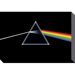 1art1 Pink Floyd Poster Kunstdruk Op Canvas Dark Side Of The Moon, Prism Muurschildering Print XXL Op Brancard | Afbeelding Affiche 40x30 cm