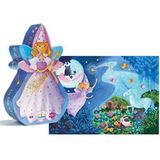 Djeco Silhouet Puzzel The Fairy and the Unicorn (36 stukjes)