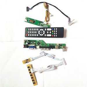 Voor CLAA154WP04A CLAA154WP05 T.V53 drive card board toetsenbord+Remote+Inverter HDMI VGA USB AV RF LCD panel LVDS 1CCFL 30Pin Kit (CLAA154WP05)