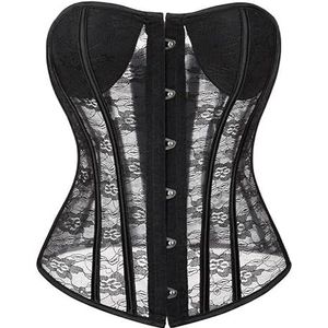 Corsettops for dames - Shapewear Overbust Lingerie Renaissance Design for dagelijks gebruik of speciale gelegenheden(XXL)