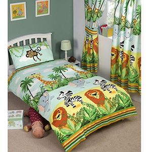 Right Home - Jungle-Tastic - Dekbedovertrek - Multicolor - Katoen/Polyester