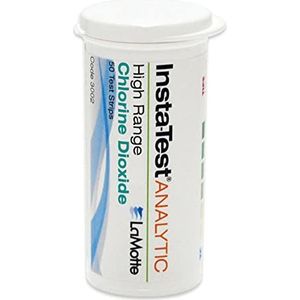 LaMotte Insta-Test 3002 Chloordioxide Single Factor Test Strip, 0-500ppm Range (Vial of 50 Strips)