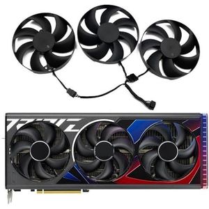 Koeling CF1015U12D 7PIN 105MM 12V 0.55A RTX4090 4080 GPU-ventilator voor ASUS voor GeForce RTX4080 4090 ROG STRIX OC-videokaartventilator(White)