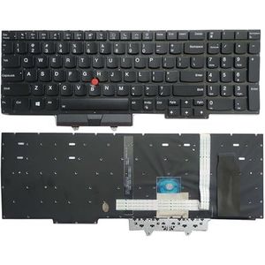 Verlicht Amerikaans toetsenbord voor Lenovo ThinkPad E15 Gen 2 SN20U63990 FRU:01XY010/met palmrest bovenste cover case AP1HK000D00(US Keyboard)