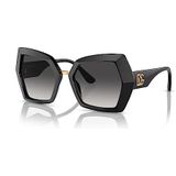 Dolce & Gabbana DG MONOGRAM DG 4377 Black/Grey Shaded 54/19/145 Dames Zonnebrillen