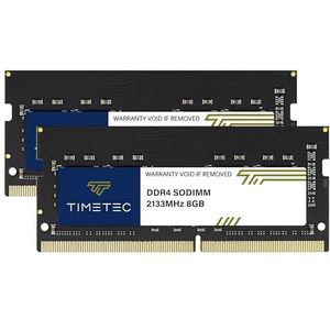 Timetec 16GB KIT (2x8GB) DDR4 2133MHz PC4-17000 Non-ECC Unbuffered 1.2V CL15 1Rx8 Enkele rang 260 Pin SODIMM Laptop Notebook PC Computer Geheugen RAM Module Upgrade (16GB KIT (2x8GB))