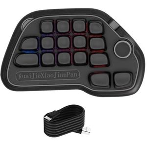 Programmeerbare Draaden Mechanische Numpad 17 Sleutel Hot Swappable USB Nummer Pad Met RGBs Backlighting En PBTs Keycaps Laptop PC