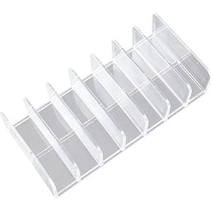 7-Grid Make-up Oogschaduw Paletten Organizer voor Dresser 6.7x3.3x1.5"" Helder, Doorzichtig 6,7x3,3x1,5 inch, 6.69x3.34x1.57 In, als beschrijving