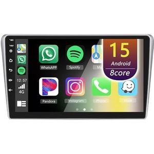 Android Radio voor Toyota Avensis T25 2002-2008, 9 inch Touchscreen Autoradio met Wireless CarPlay Android Auto Bluetooth WIFI(8Core(6+128GB))