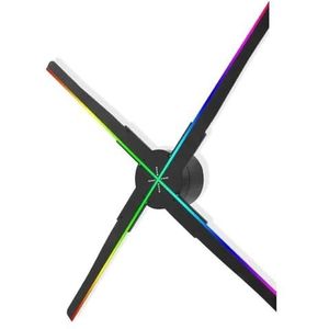 52cm 3D Hologram Projector Fan 552 LED Holografische Projector Speler Licht Video Foto Display Afneembare Reclamemachine