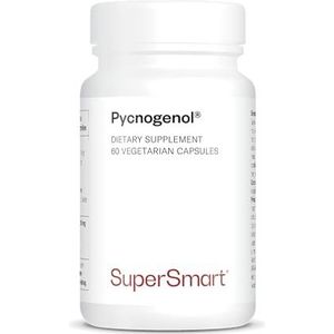Pycnogenol® - Gepatenteerd Frans Zeedenbastextract - 60 plantaardige capsules - Ondersteunt de bloedsomloop en beencomfort - SuperSmart