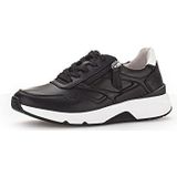 Gabor Low-Top sneakers voor dames, lage schoenen voor dames, zwart wit 57, 40 EU