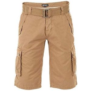 riverso heren Cargo Shorts RIVAnton riem bermuda korte broek 100% katoen blauw grijs olijf zwart beige geruit W30 - W46