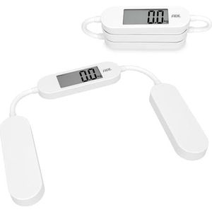 ADE - Opvouwbare Reisweegschaal - Digitale Personenweegschaal - Draagkracht 180 kg - LCD-display