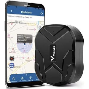 Auto GPS Tracker 4G, 10000mAh, Realtime tracker met locatie, waterdichte, sterke magnetische GPS tracker zonder abonnement, realtime geofencing, diefstalbeveiliging met app