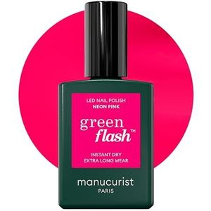 Manucurist - Green Flash - LED Fluorescerend Roze Neon Gel Nagellak - 15 ml
