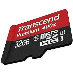 Transcend TS32GUSDCU1 Class 10 Premium microSDHC 32GB geheugenkaart UHS-I