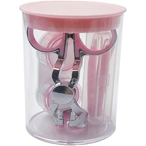 Milageto Hulpmiddelen voor het dragen van contactlenzen Oogverzorging Contactlenspincet Handlerapparaat voor nieuwe gebruikers Compacte reishulpmiddelen voor, roze