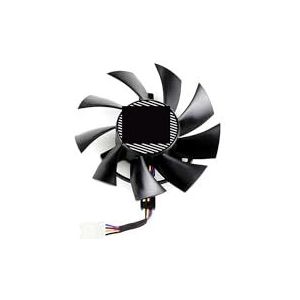 75MM FD8015U12D FD8015U12S Koelventilator voor ASUS voor GTX 1660 SUPER Ti RX 5700 XT TUF X3 OC Grafische Kaartventilator PLA08015S12HH T128015SU(Black A-Fan)