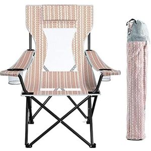 Outdoor Stoelen Campingstoel Klapstoel Campingstoel Draagbare Vissen Klapstoel Met Bekerhouder Draagtas Lichtgewicht Voor Strand Backpacken Klapstoelen Kampeerstoelen (Color : A)