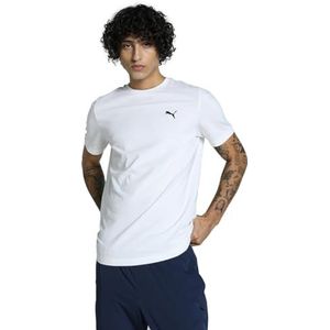 PUMA Jongens T-shirt ESS Logo Tee B, Puma wit., Small