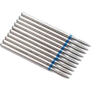 Nagel Boren Set voor Manicure, Diamant elektrische nagelboortjes for manicure en pedicure, 10 stuks, veelkleurig(T26-21)