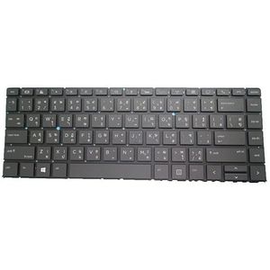 Laptoptoetsenbord voor HP EliteBook 1040 G4 zwart met achtergrondverlichting België BE/RO Roemeens/Duits GR/Thailand TI/Sloveens SL(Thailand TI)