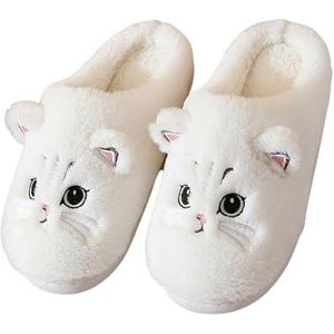 Dameshuisschoenen Traagschuim Mocassin Slippers Winter Warme fleece gevoerde kunstsuède