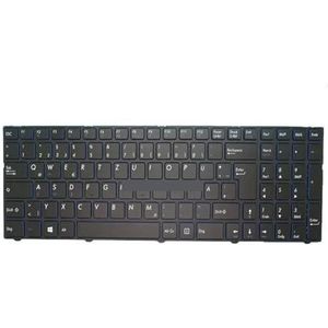 Laptoptoetsenbord voor MEDION voor AKOYA P7402 MD60850 met frame, blauwe rand, Duits/België BE/Engelse gebruikersinterface/Zwitsers-Duits(Swiss German)