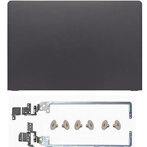 WANGHUIH Zwart LCD achterdeksel cover bovenhoes + schermscharnieren compatibel met Dell Vostro 15 3562 3568 3572 3578 3578 laptop