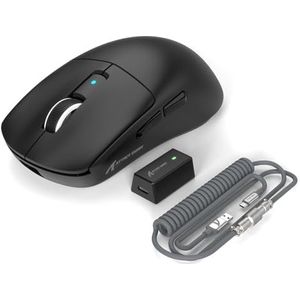 EWEADN x ATTACK SHARK R6 LIGHTSPEED Wireless Gaming Mouse, 39G Ultralicht Ontwerp, HyperSpeed met 8K Hz, PAW3950-sensor, Nordic52840, 42K DPI voor e-Sports-game, Tri-mode Programmable Muizen - Zwart